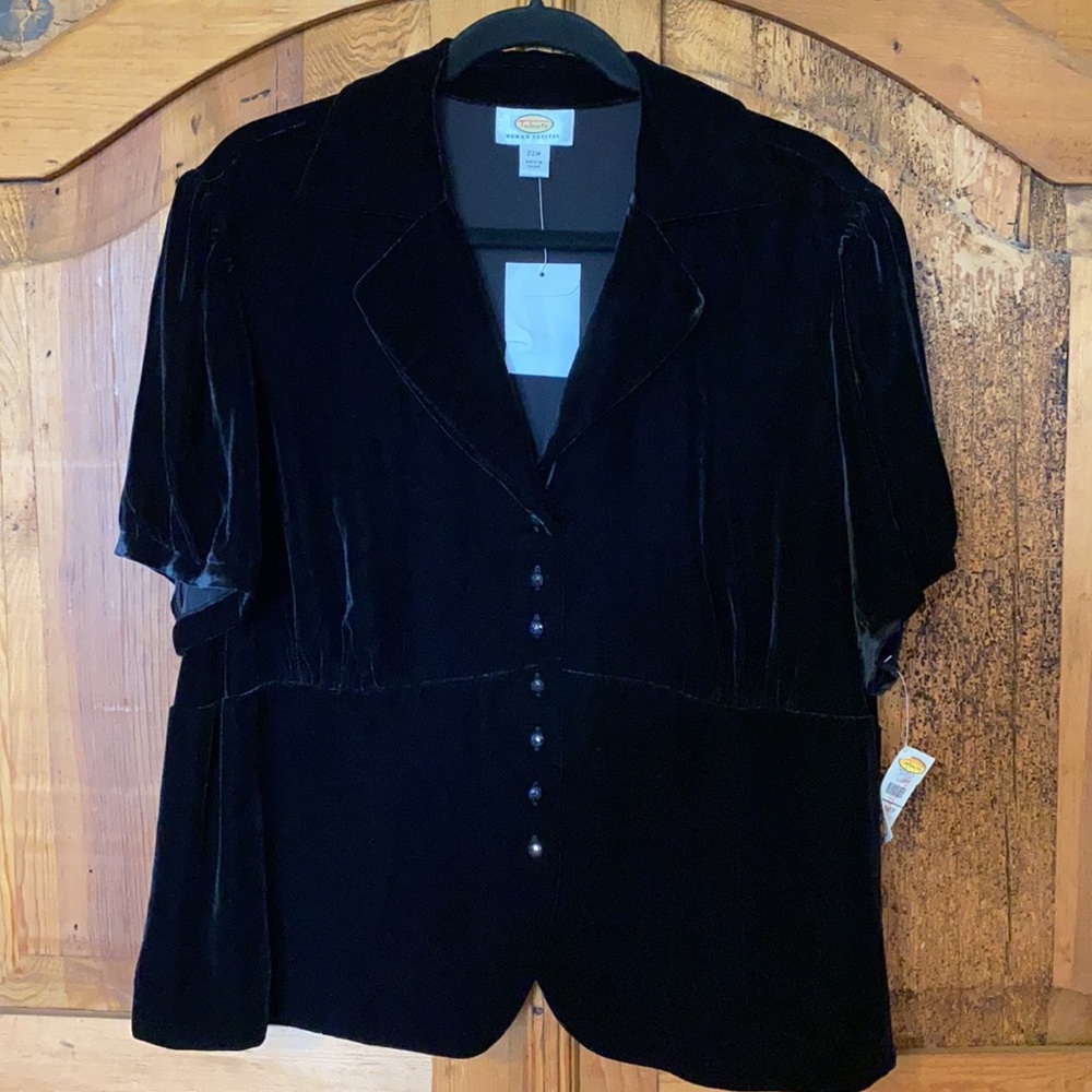 BNWT Talbots Woman Black 22W Shirt/ Jacket